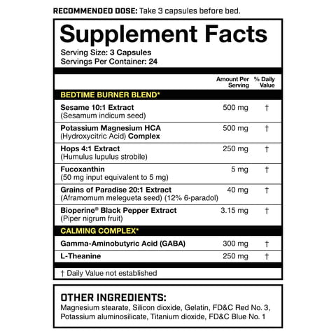 Magnum-AfterBurner-Supplements-Facts