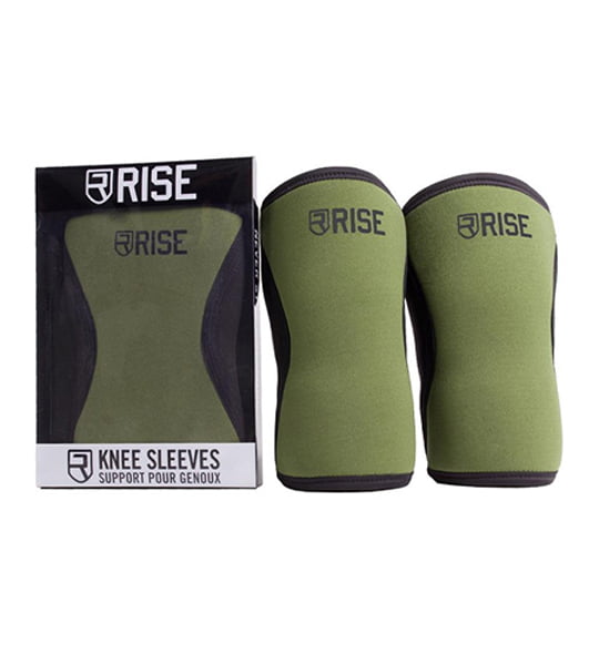 Rise-Knee-Sleeves-7mm-Thickness-Green