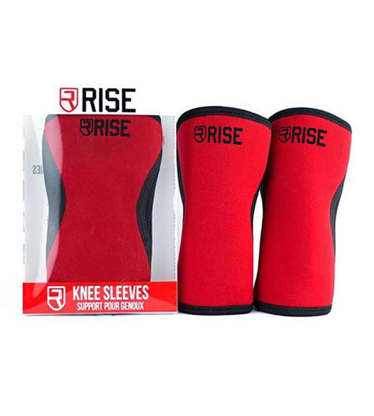 Rise-Knee-Sleeves-7mm-Thickness-Red